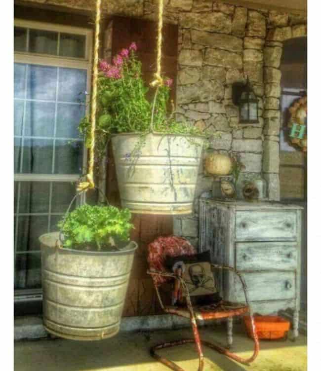 Bucket Bucket gardening ideas