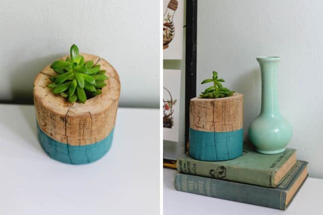 small wooden planter box