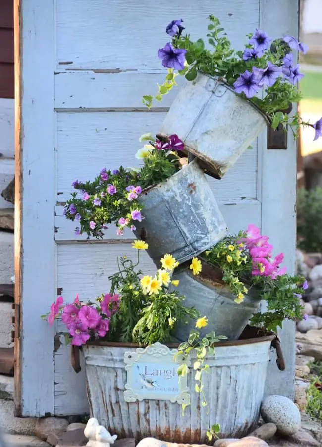 how to make a garden tower from a barrel