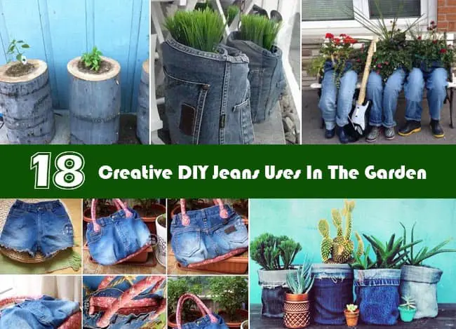 DIY Jeans Uses In The Garden