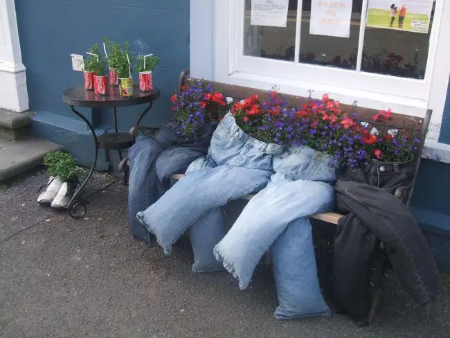 Recycled Jeans Planters