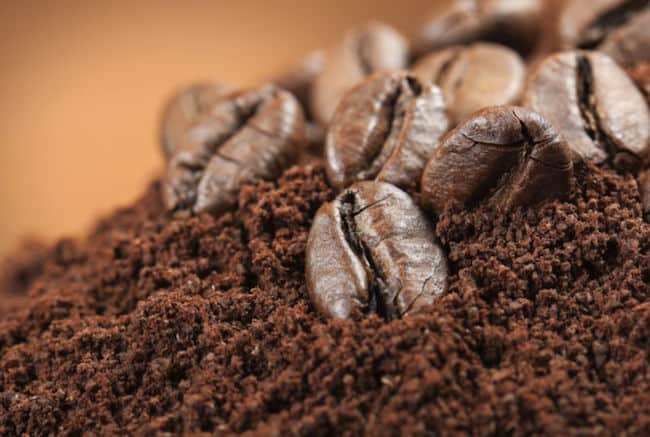 coffee grounds for grass